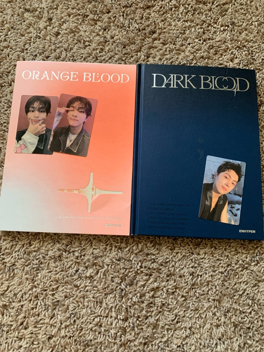 ENHYPEN 'ORANGE BLOOD' & 'DARK BLOOD' Photobook Set - Orange & Navy